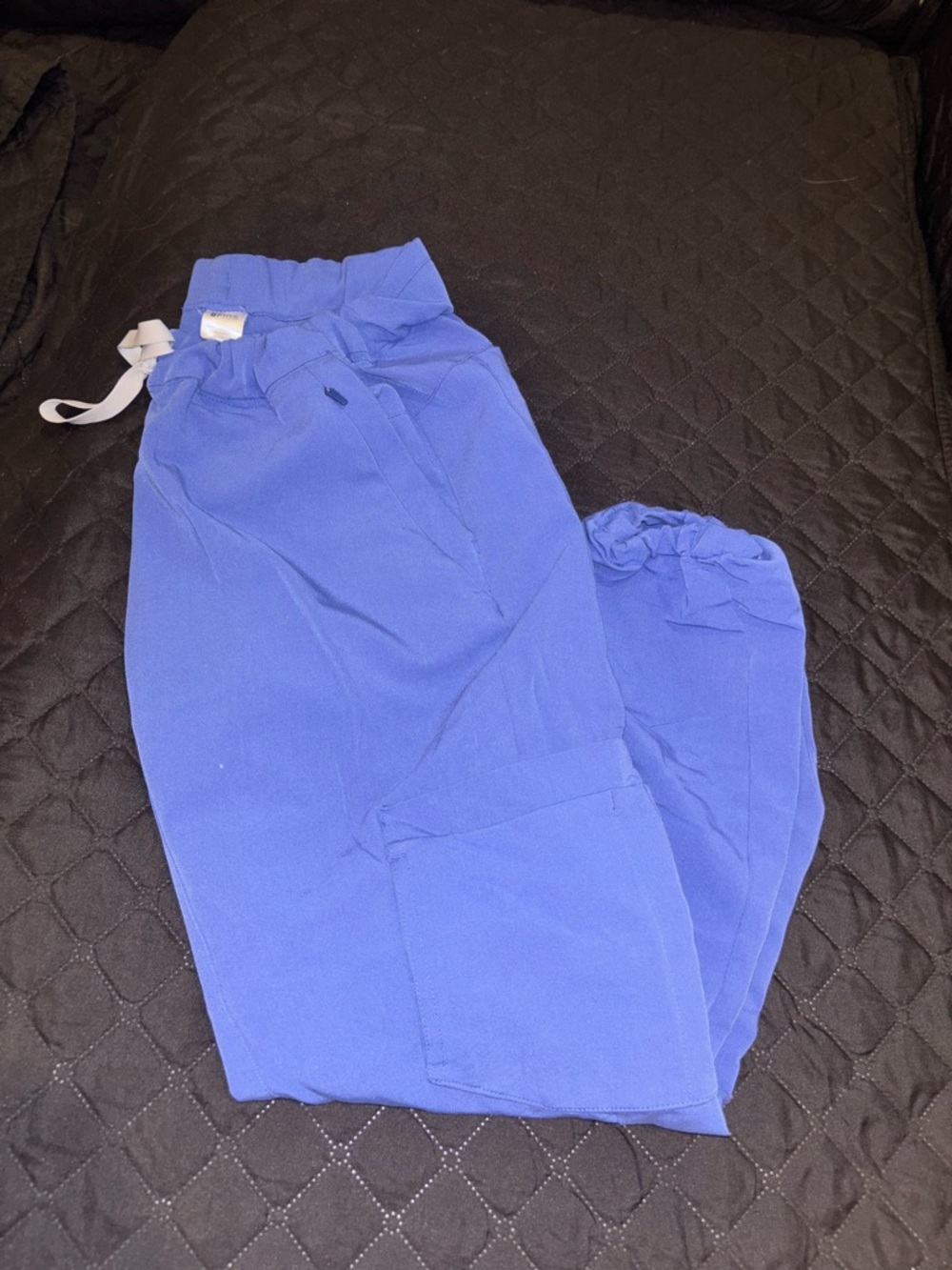 Figs Women's Scrub Joggers in Royal Blue/Periwinkle blue